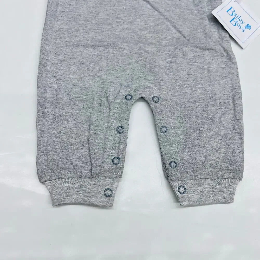 NWT Bailey Boys 3M Emergency Vehicles Knit Romper